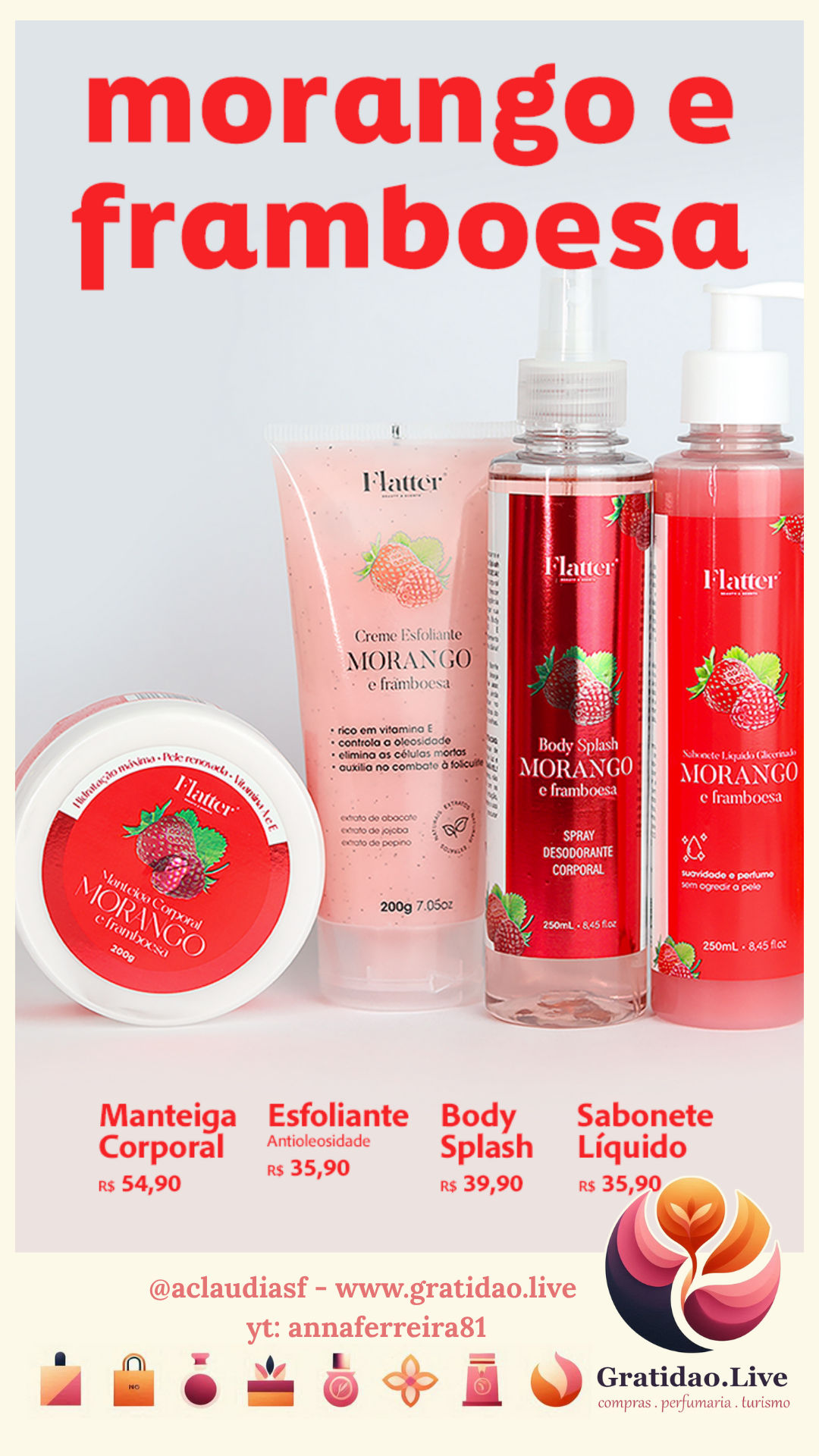 Morango e Framboesa - Flatter Perfumaria