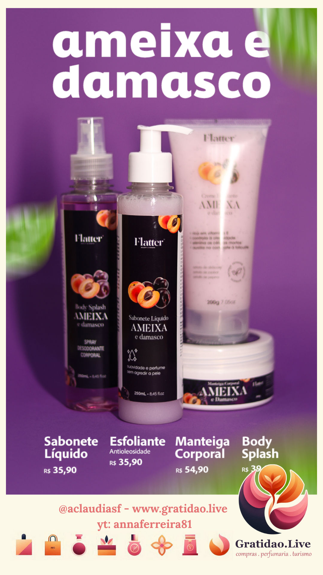 Ameixa e Damasco - Flatter Perfumaria
