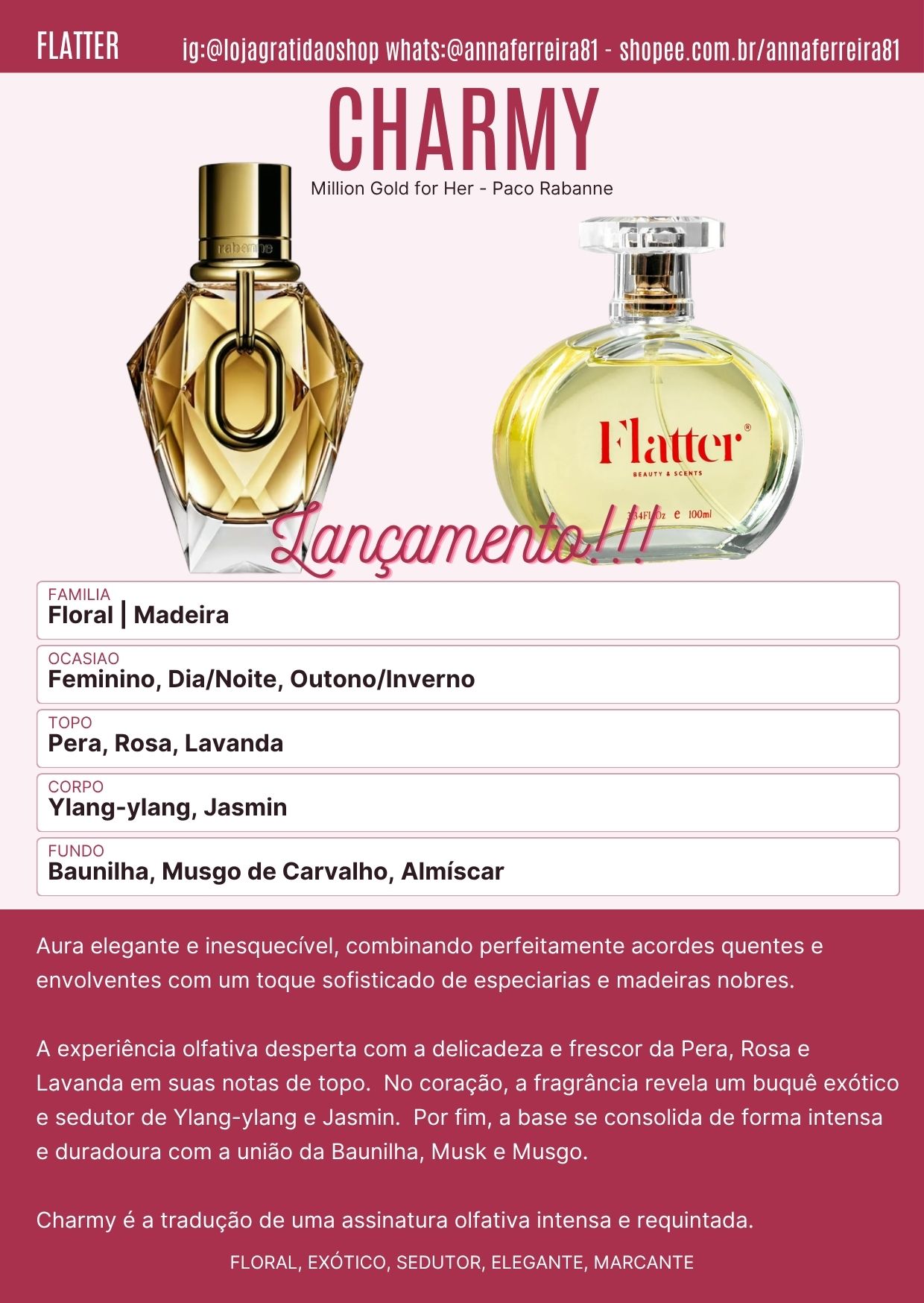 Charmy Ficha Perfume Charmy