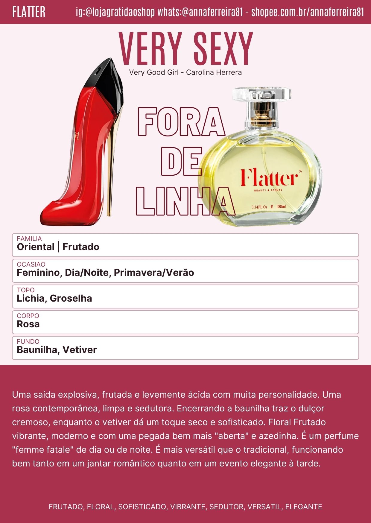 Very Sexy Ficha Perfume Very Sexy
