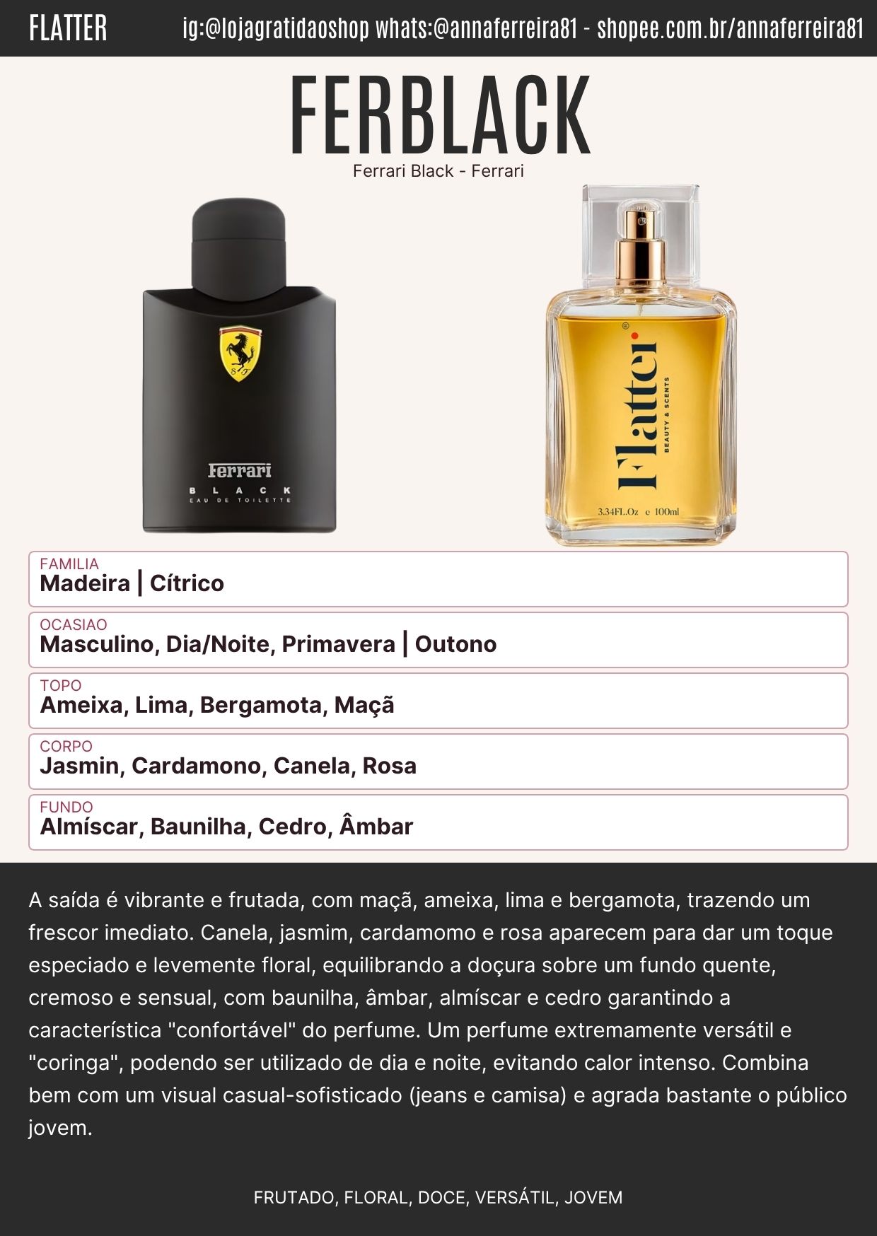 Ferblack Ficha Perfume Ferblack