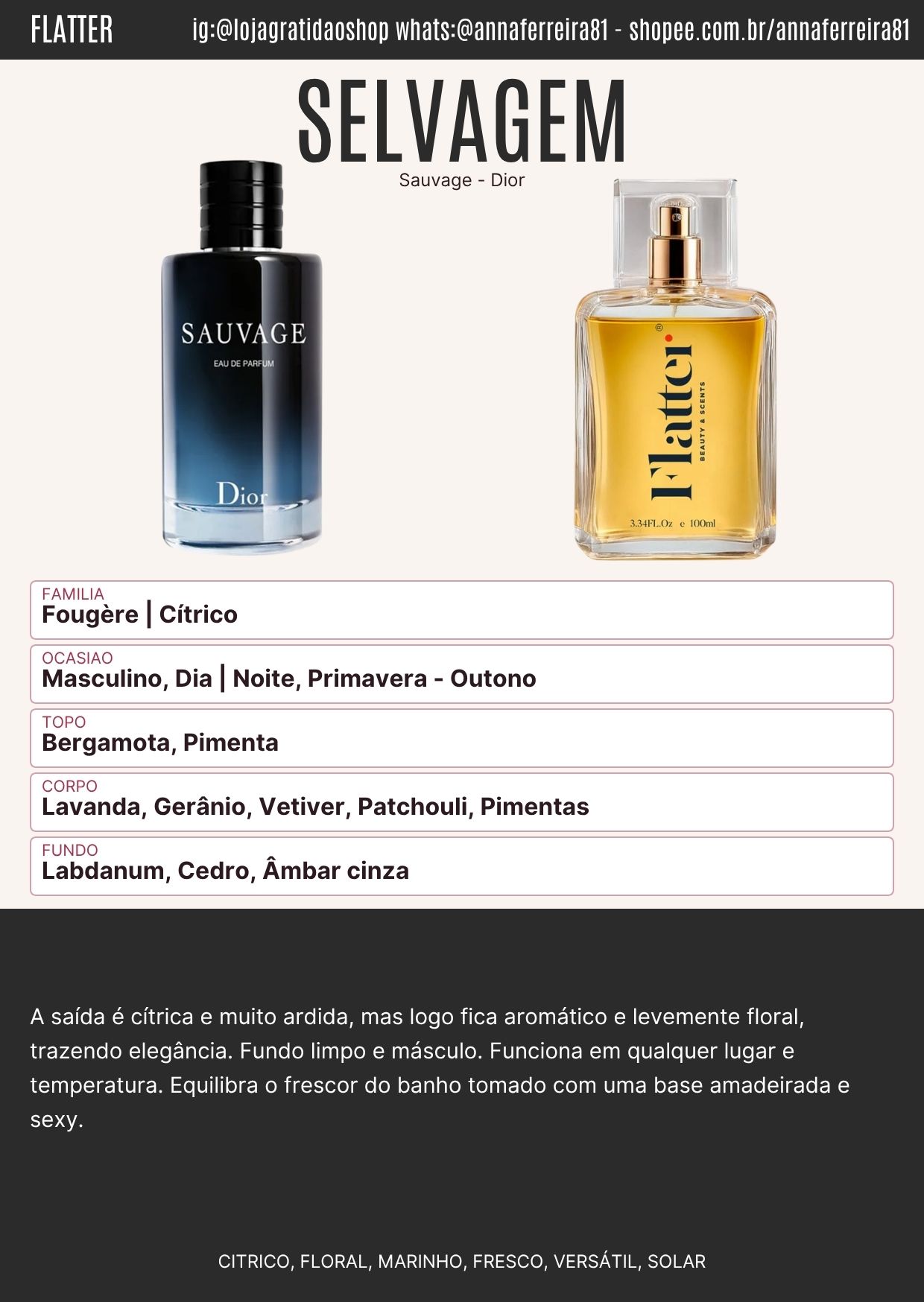 Ficha Perfume Selvagem