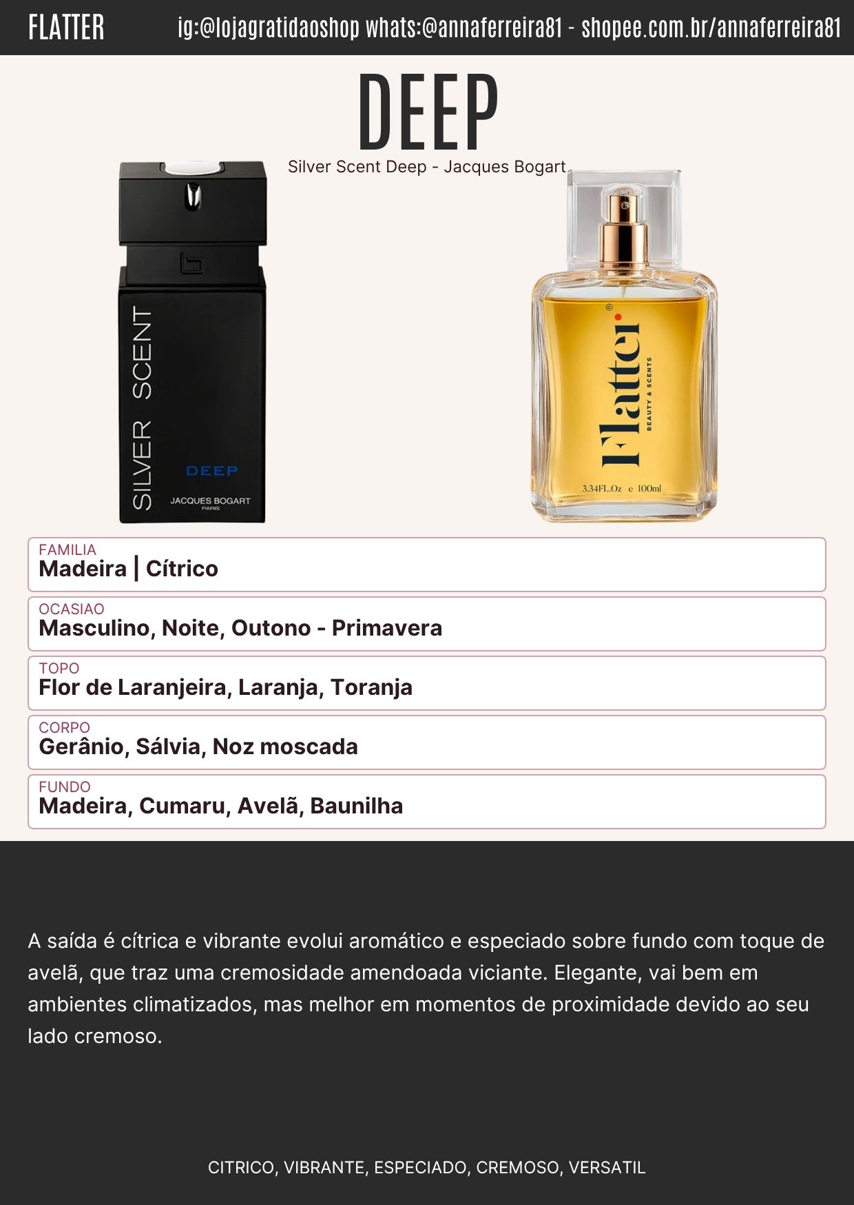 Deep Ficha Perfume Deep