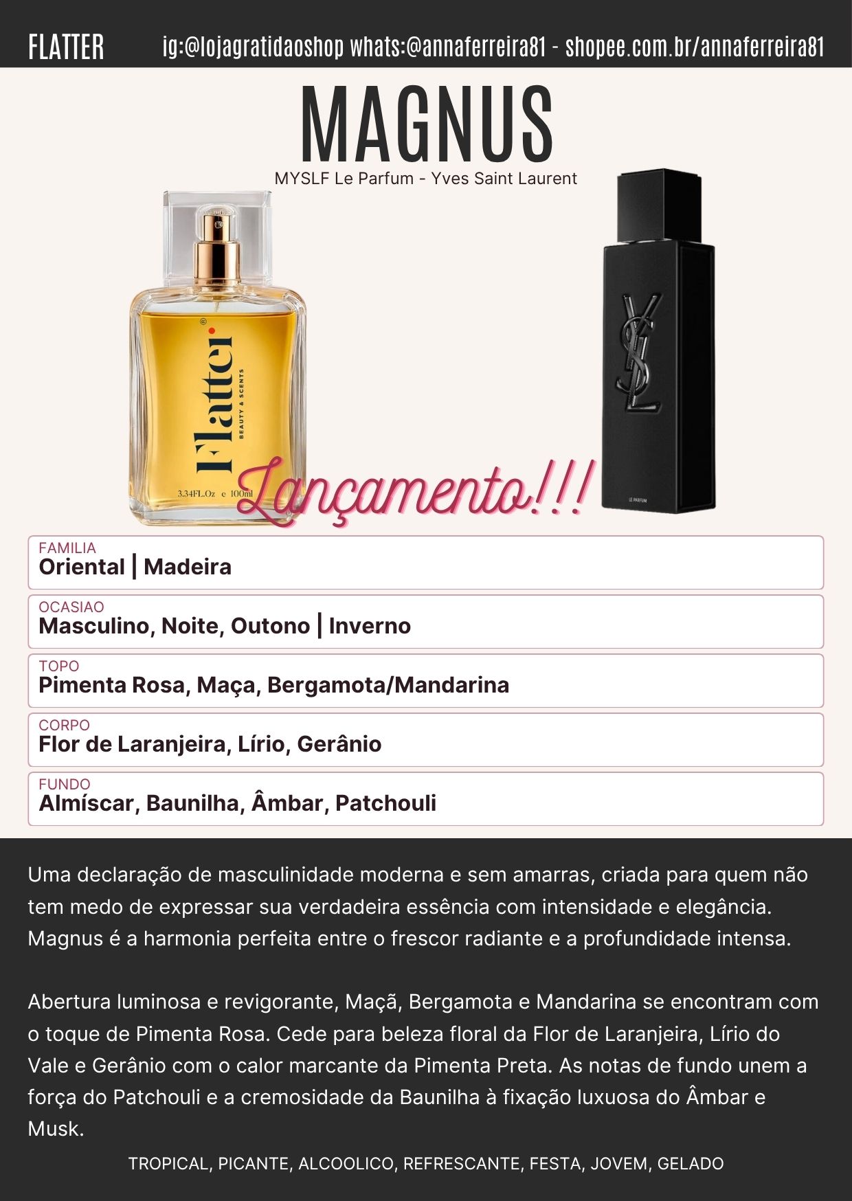 Magnus Ficha Perfume Magnus
