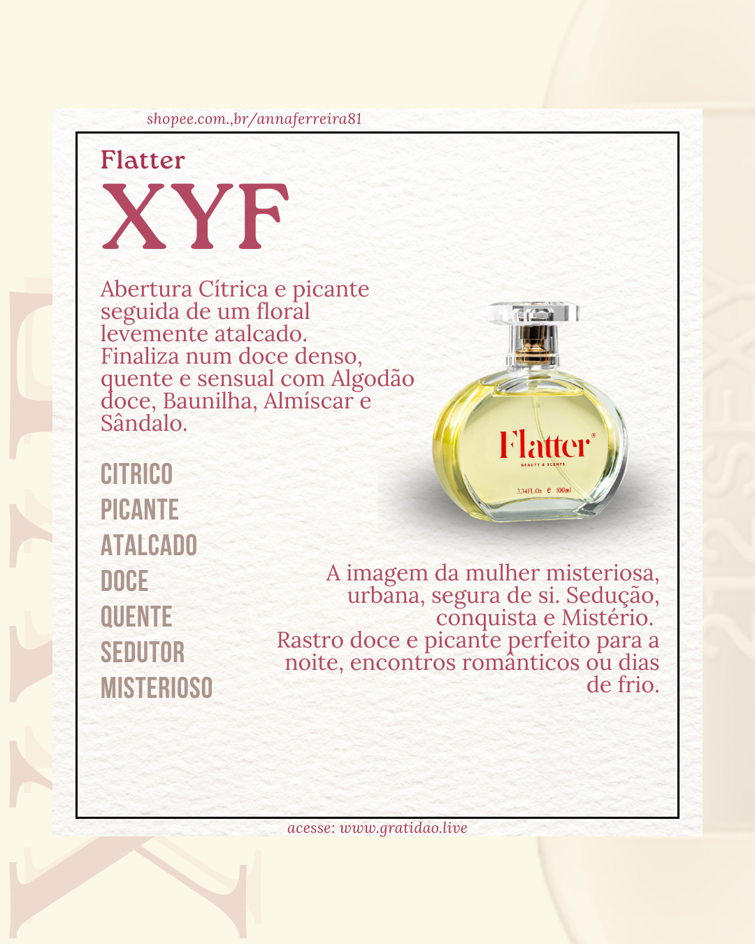 Resenha Perfume XYF