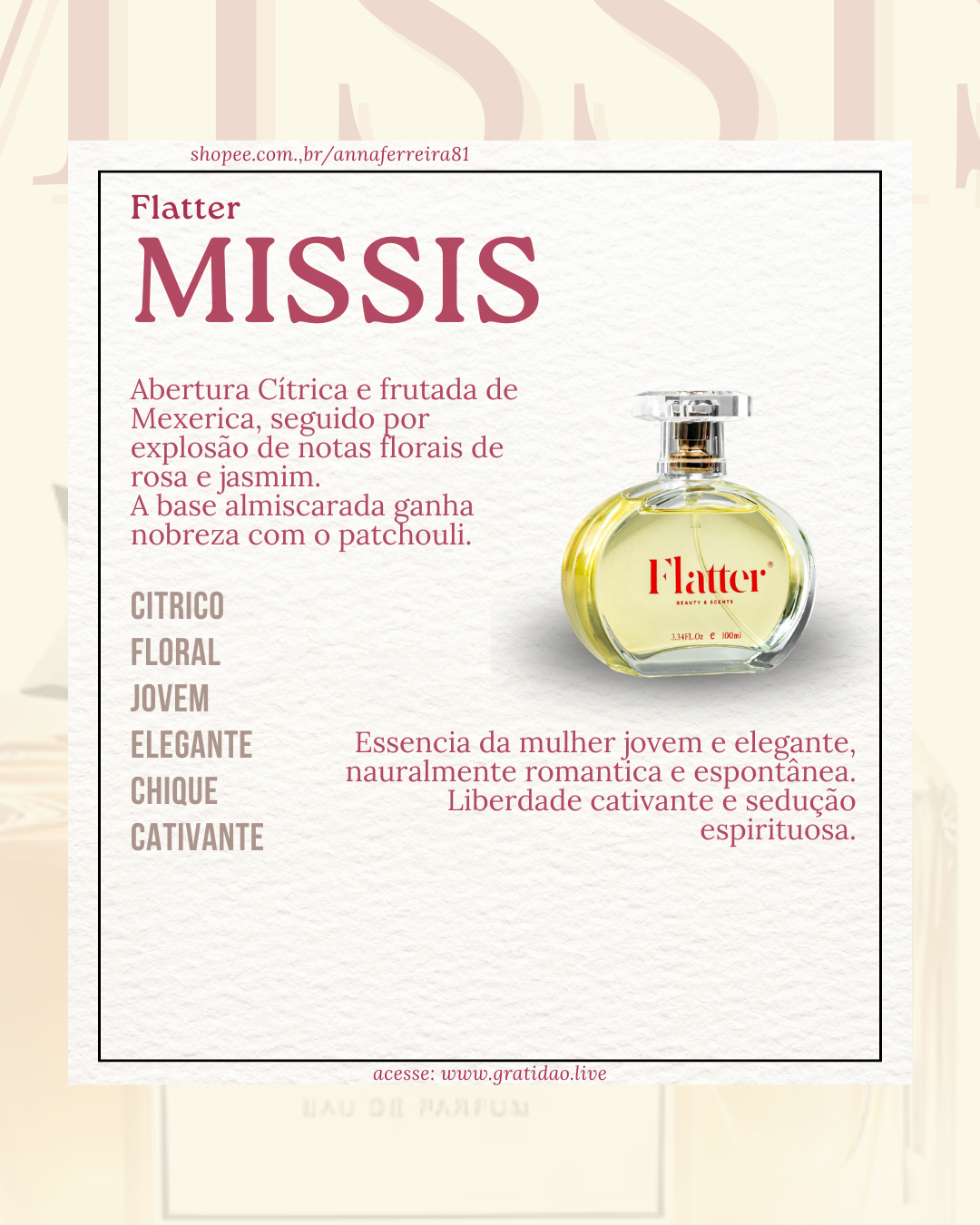 Resenha Perfume Missis