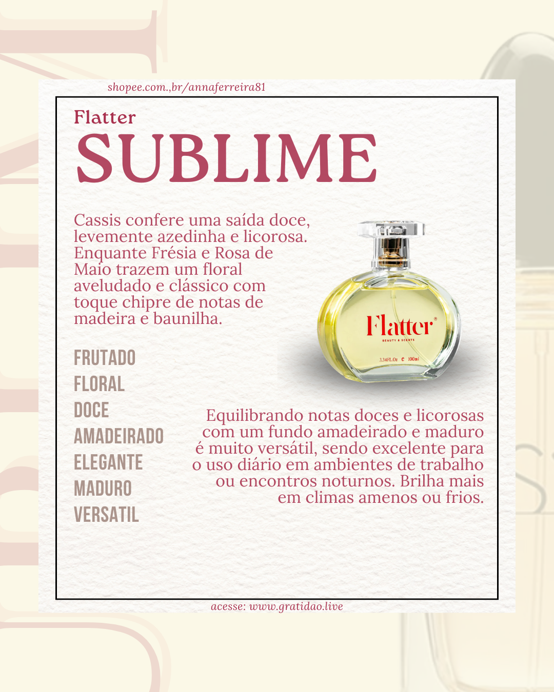 Resenha Perfume Sublime