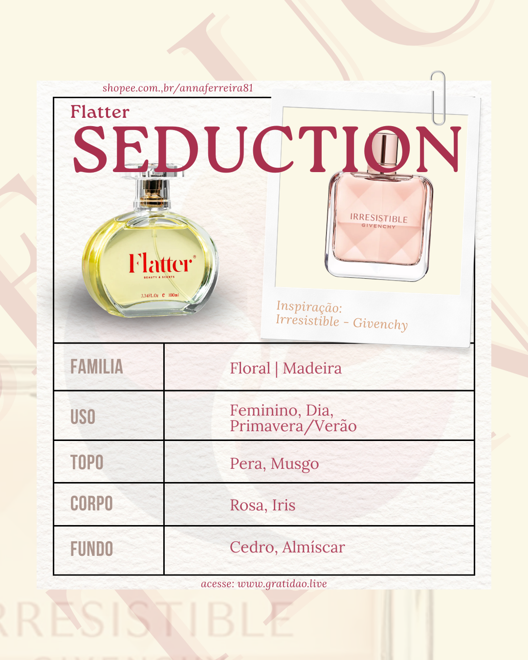 Ficha Perfume Seduction