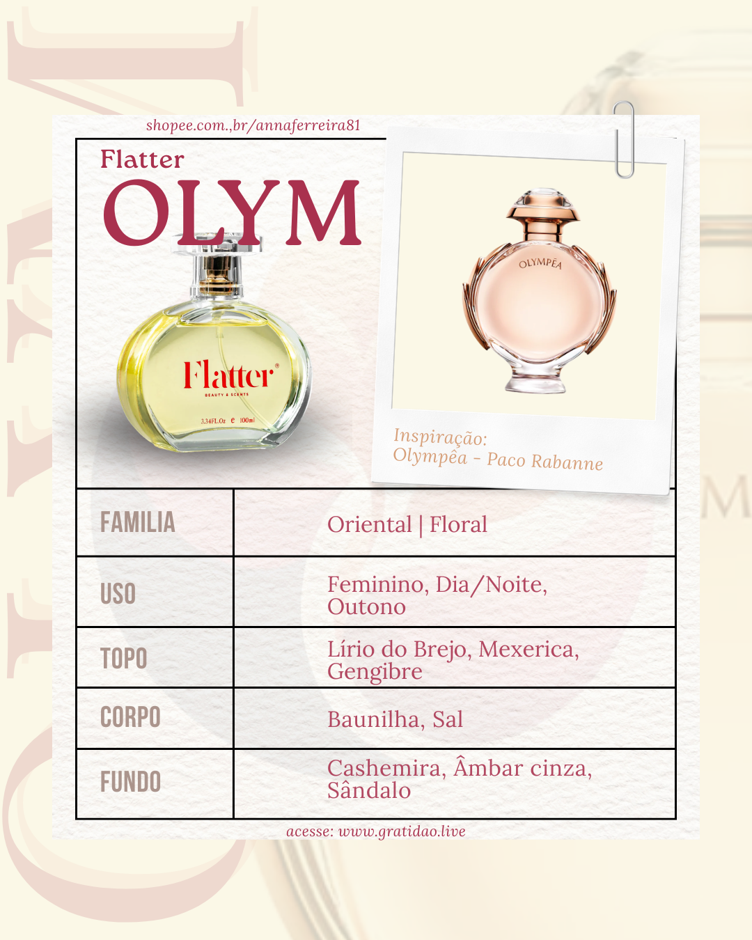 Ficha Perfume Olym