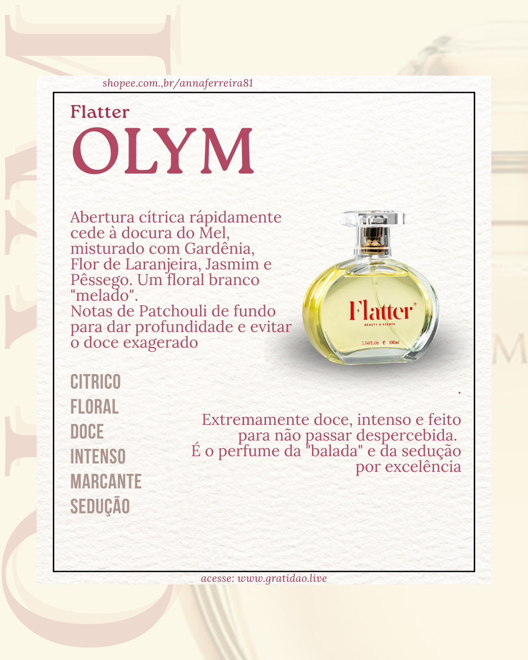 Resenha Perfume Olym