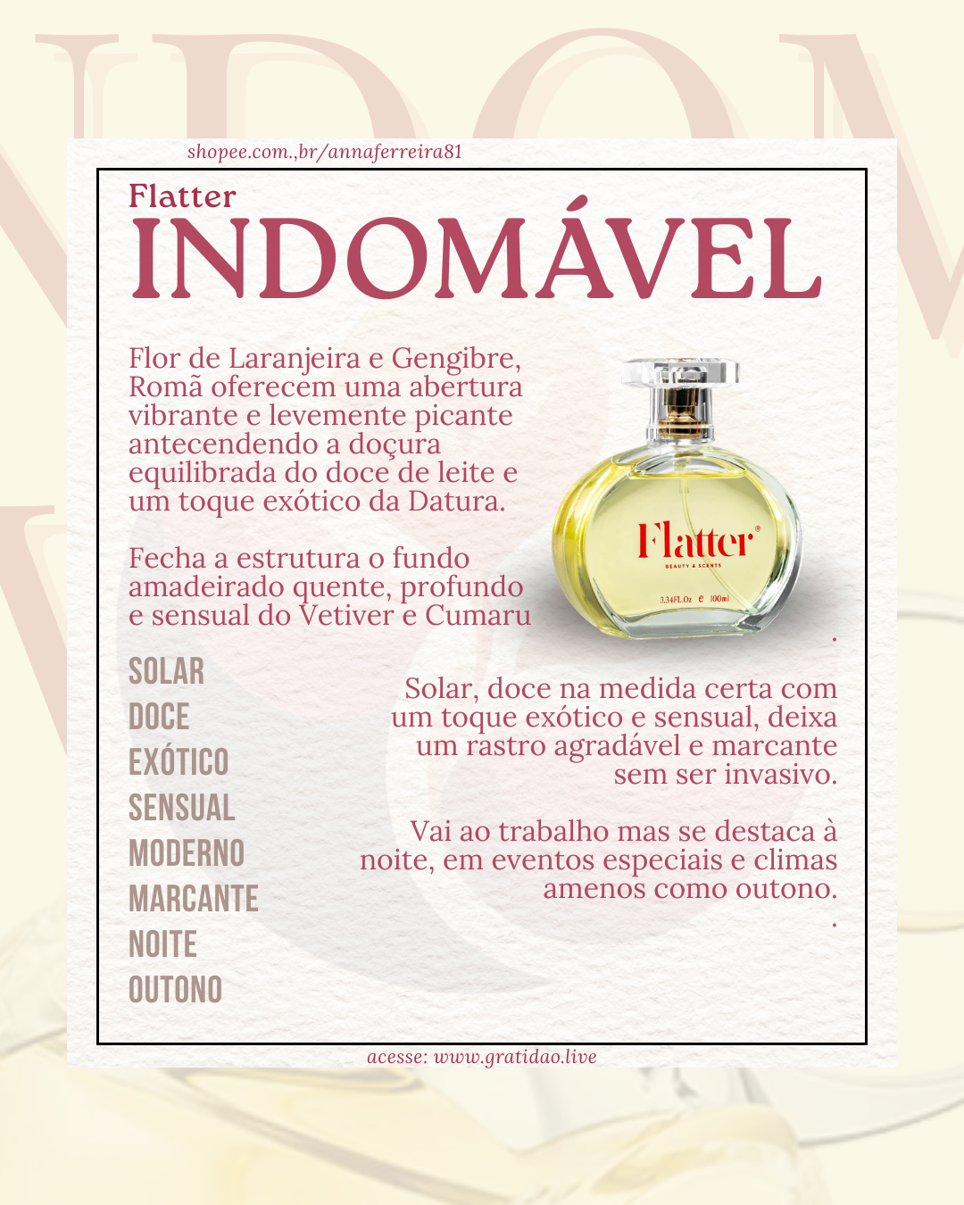 Resenha Perfume Indomável