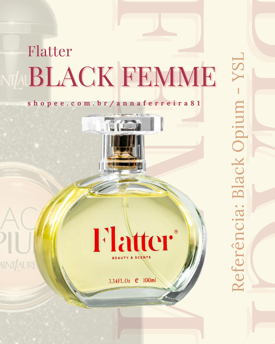Capa Perfume Black Femme