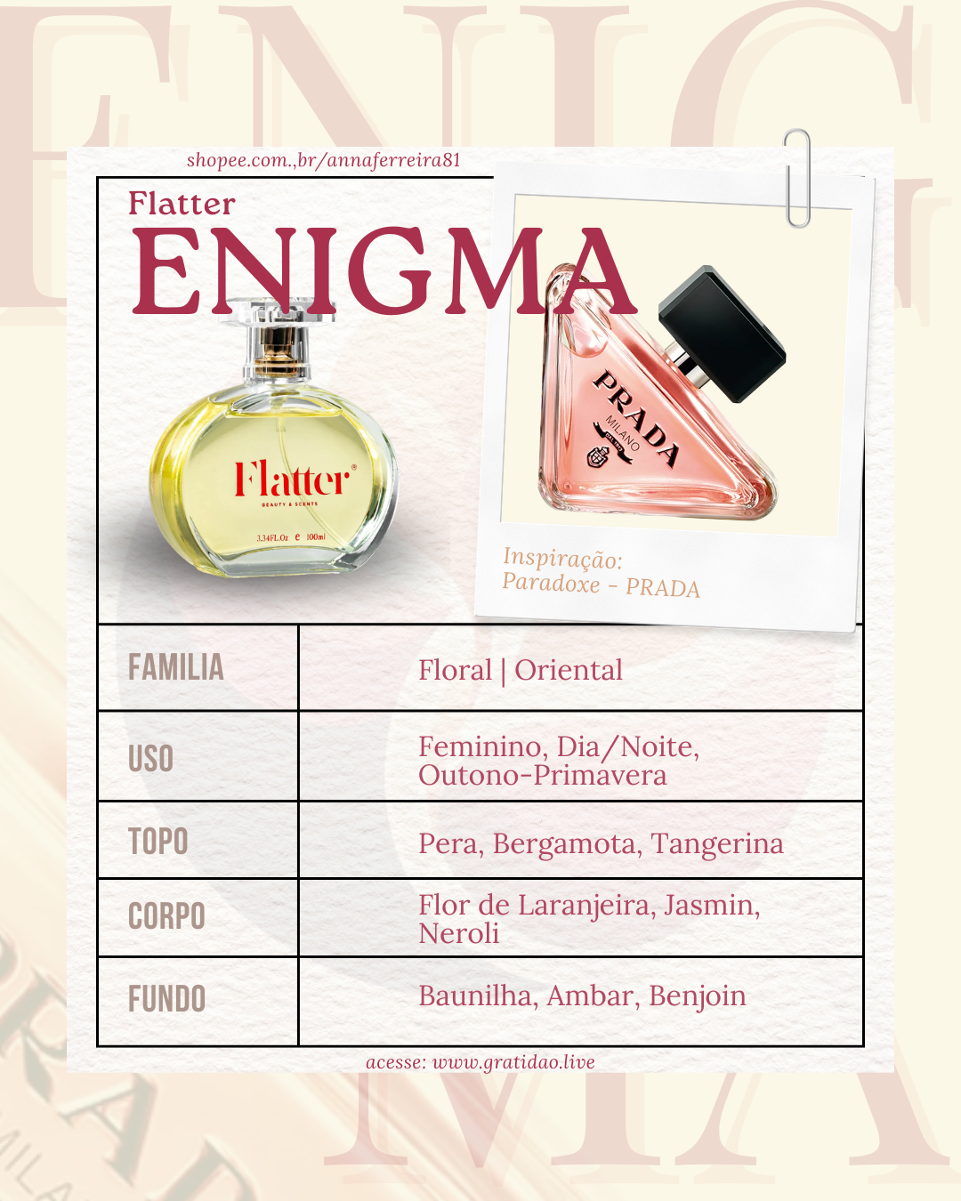 Ficha Perfume Enigma