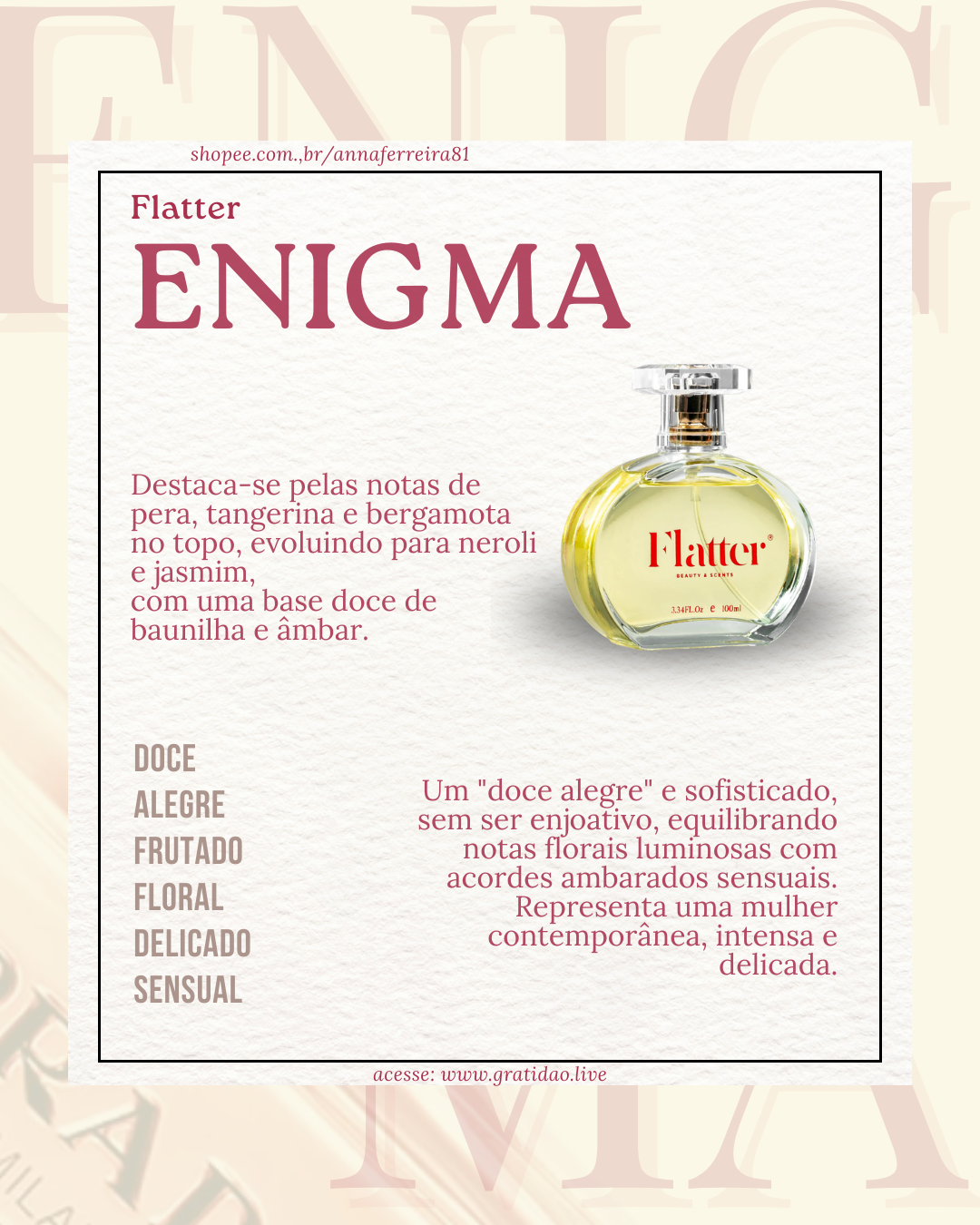 Resenha Perfume Enigma