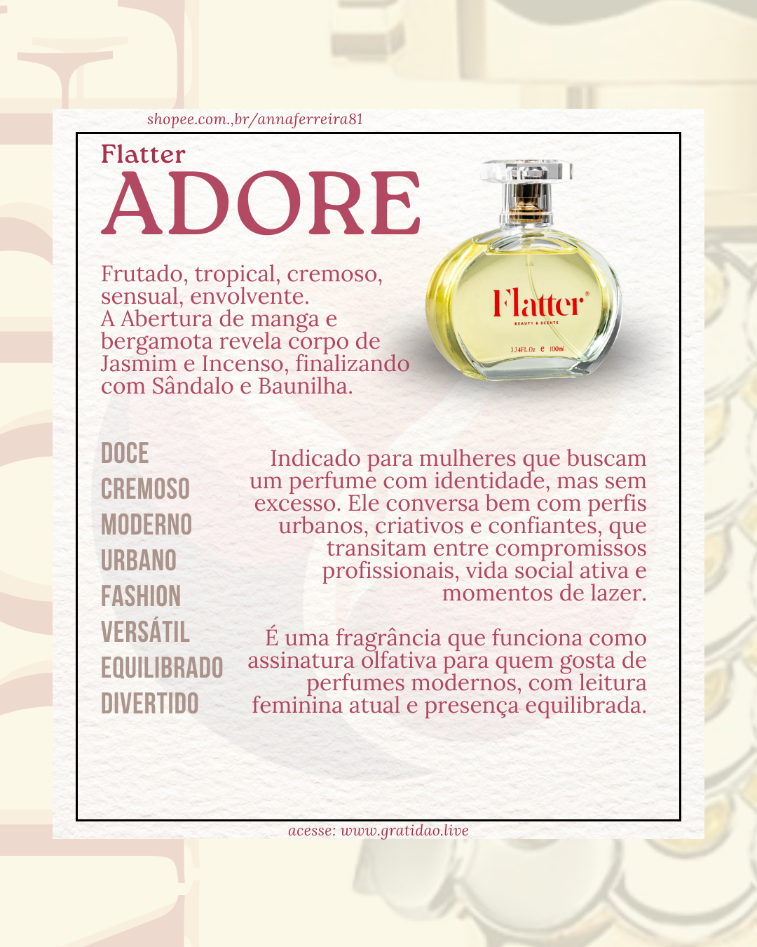 Resenha Perfume Adore
