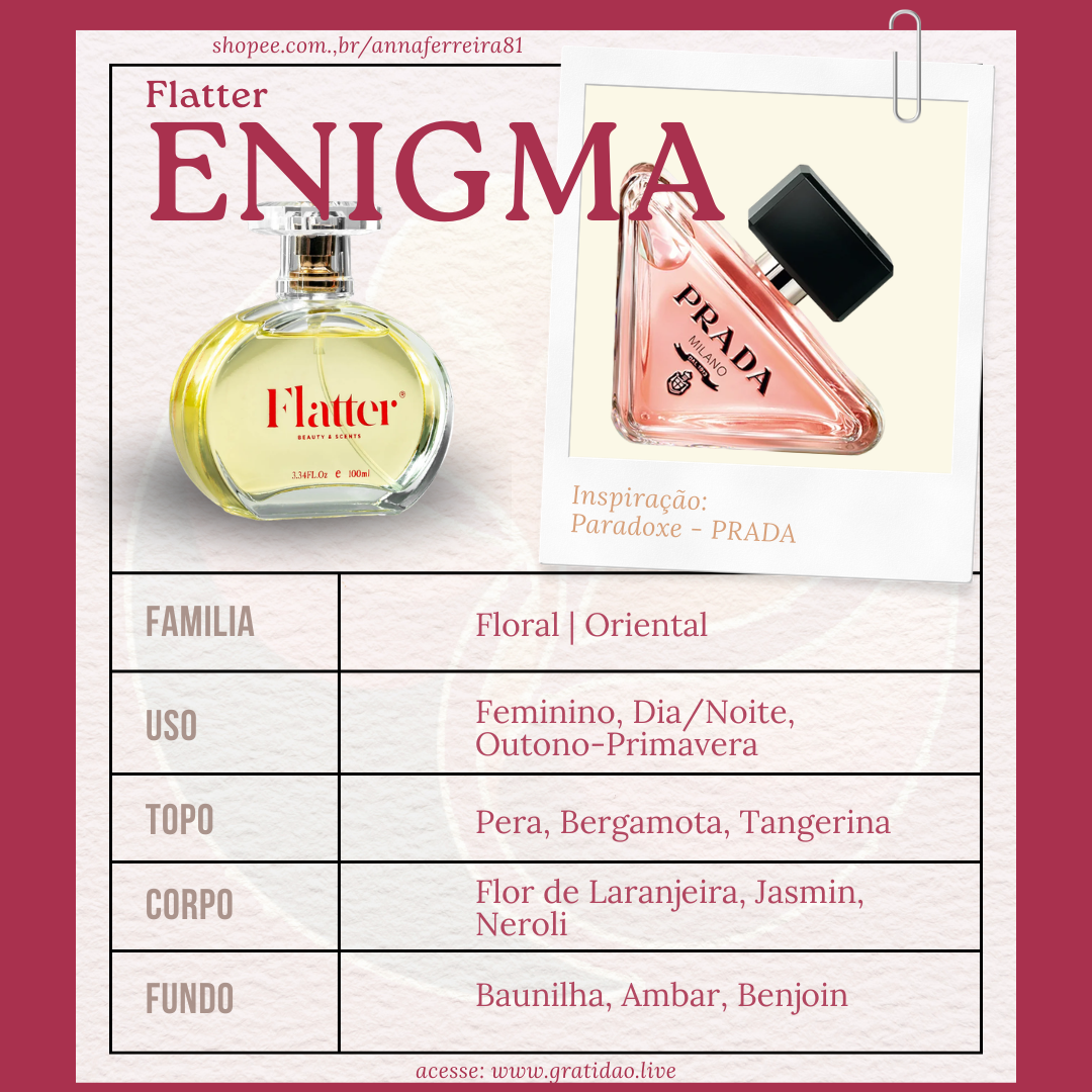 Enigma Ficha 1:1 Perfume Enigma