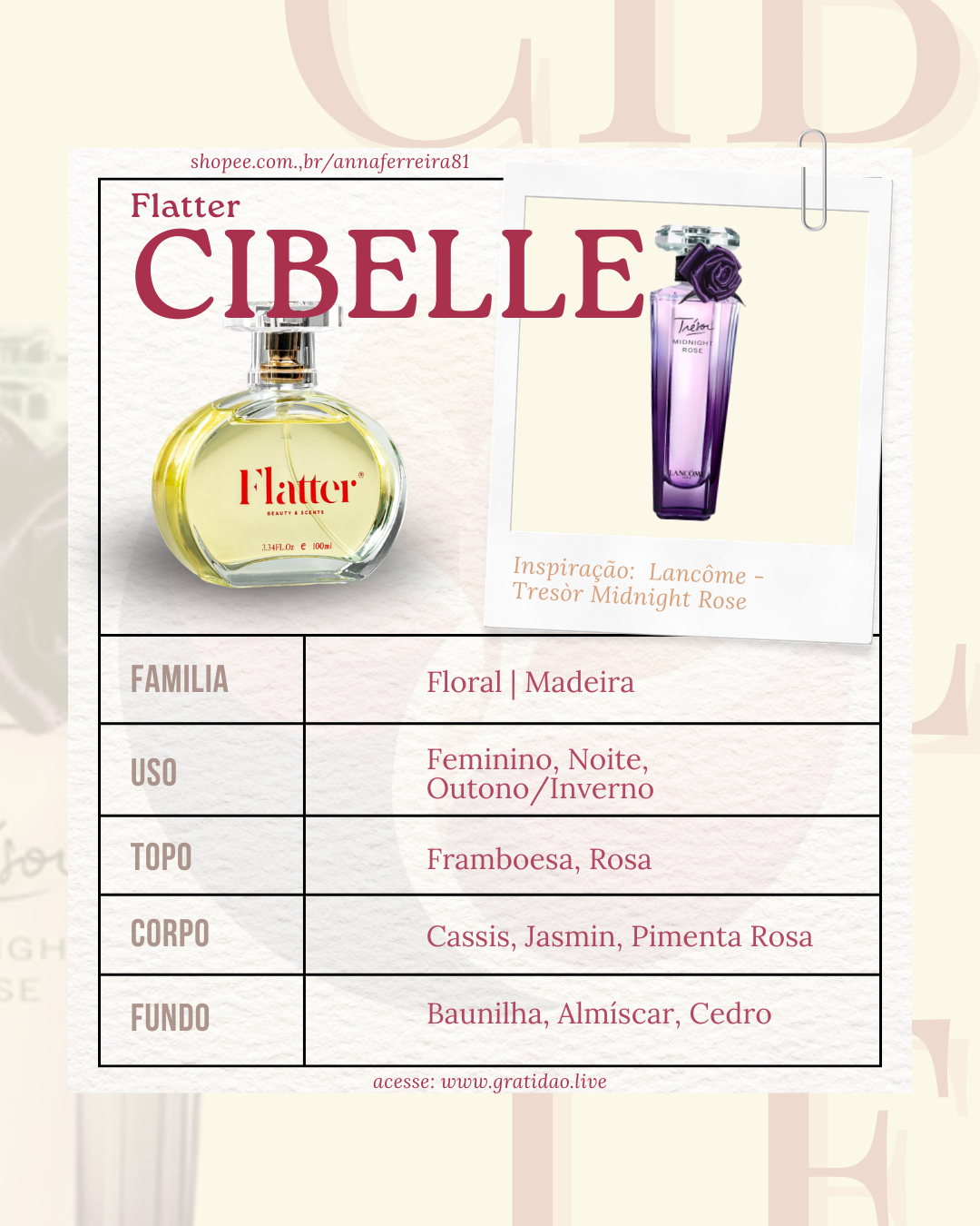Ficha Perfume Cibelle