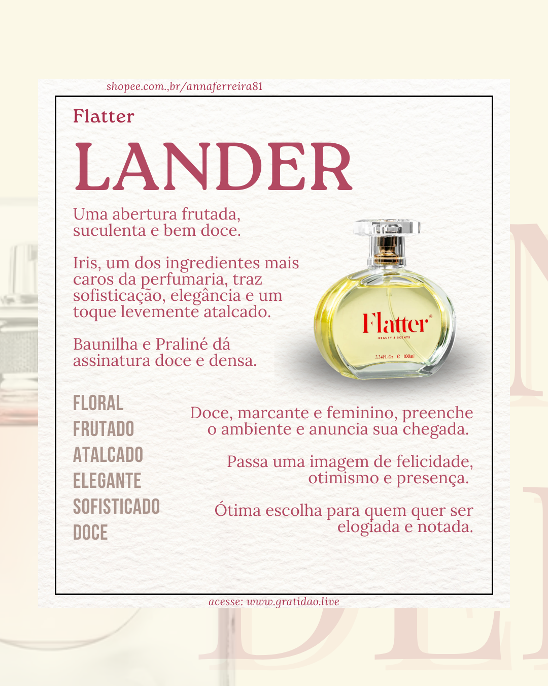 Resenha Perfume Lander