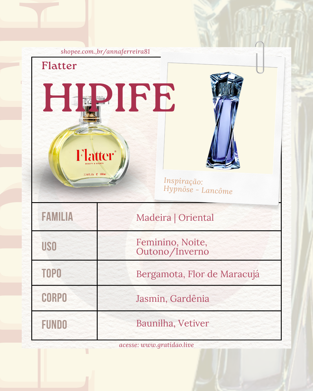 Ficha Perfume Hipife