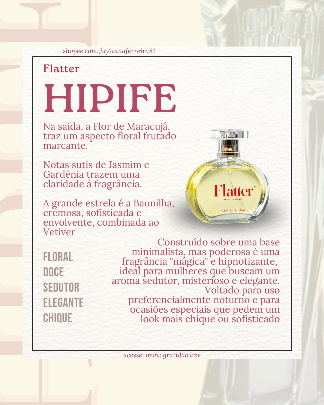 Resenha Perfume Hipife