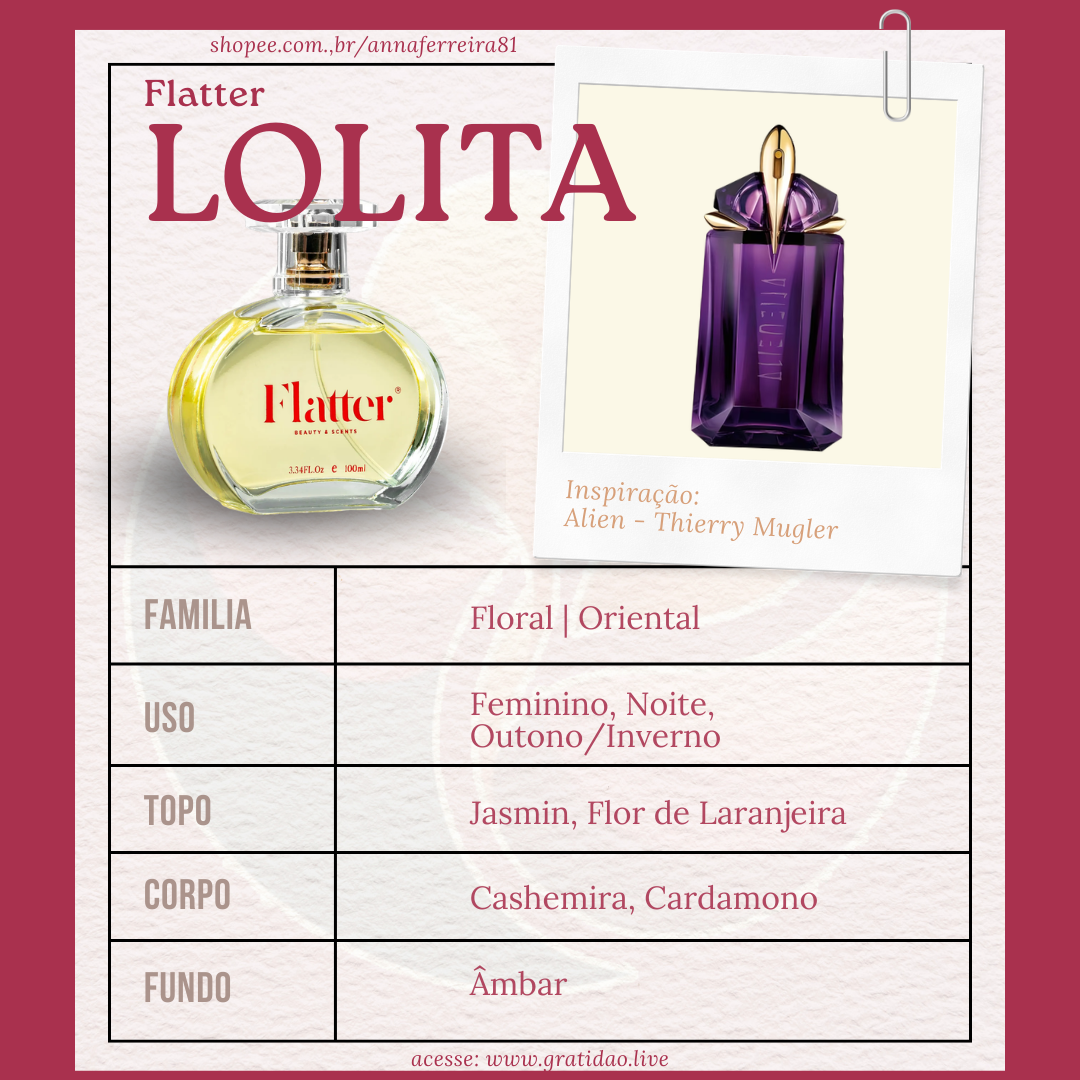 Lolita Ficha 1:1 Perfume Lolita