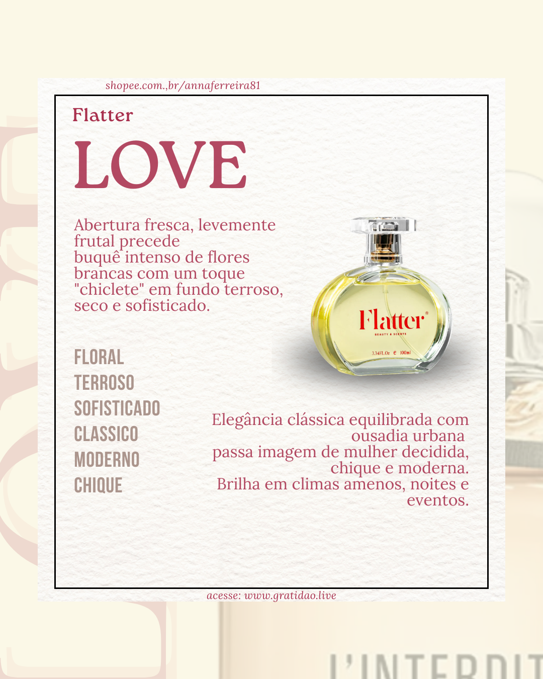 Resenha Perfume Love