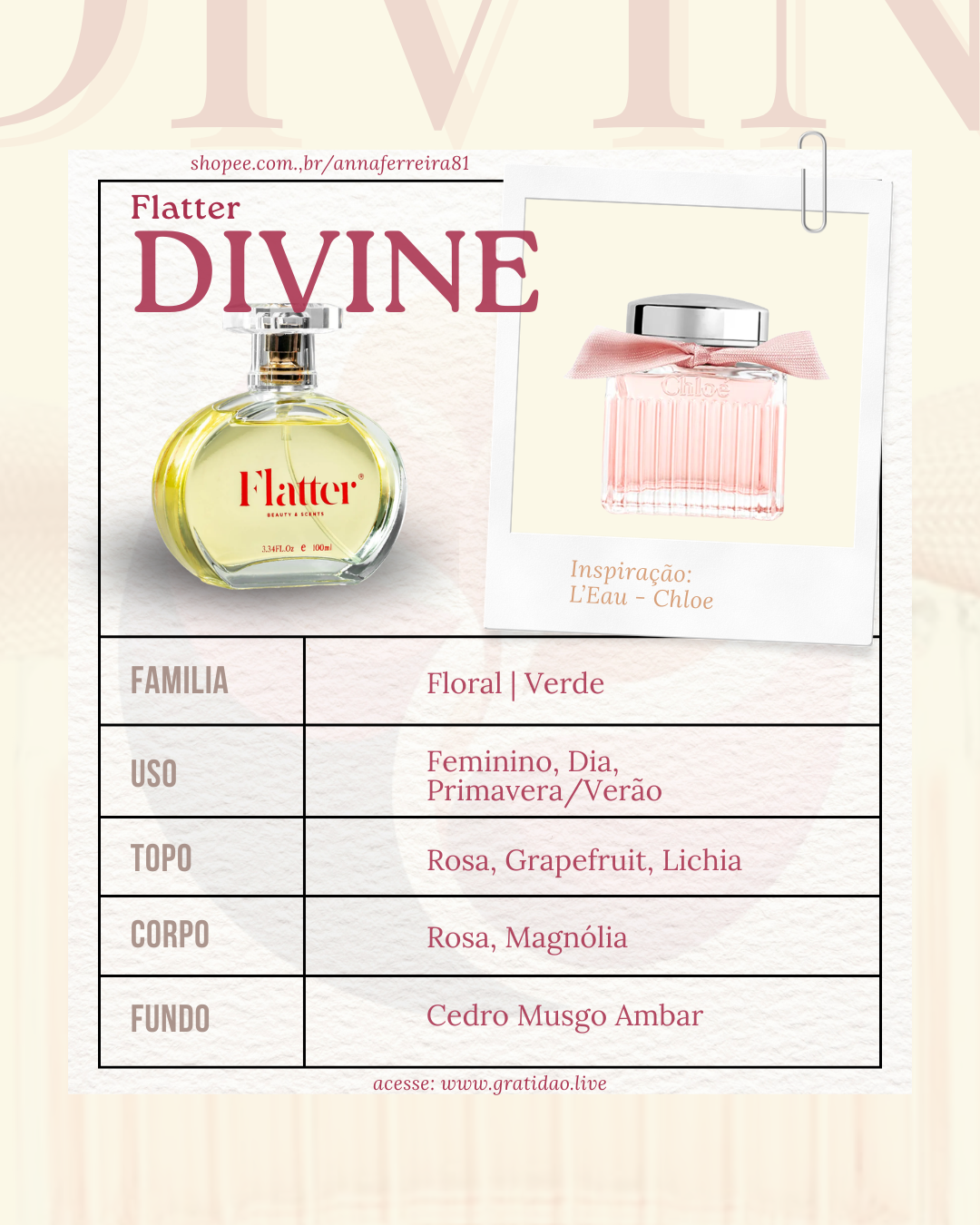 Ficha Perfume Divine