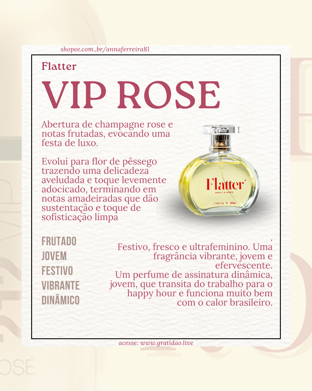 Resenha Perfume Vip Rose