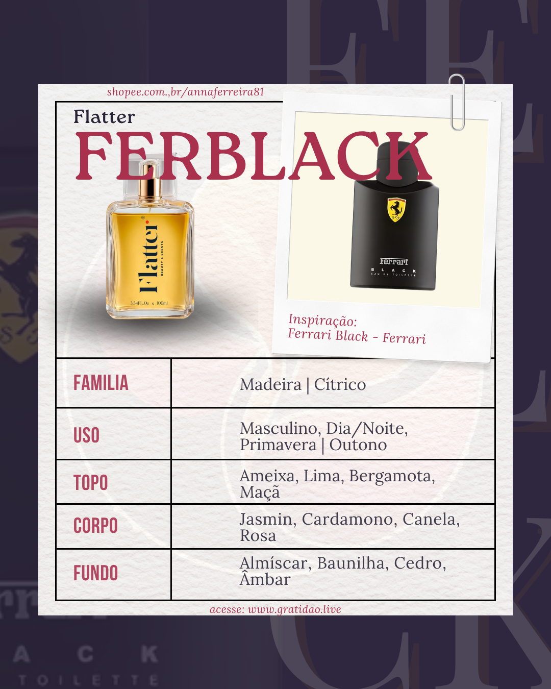 Ficha Perfume Ferblack