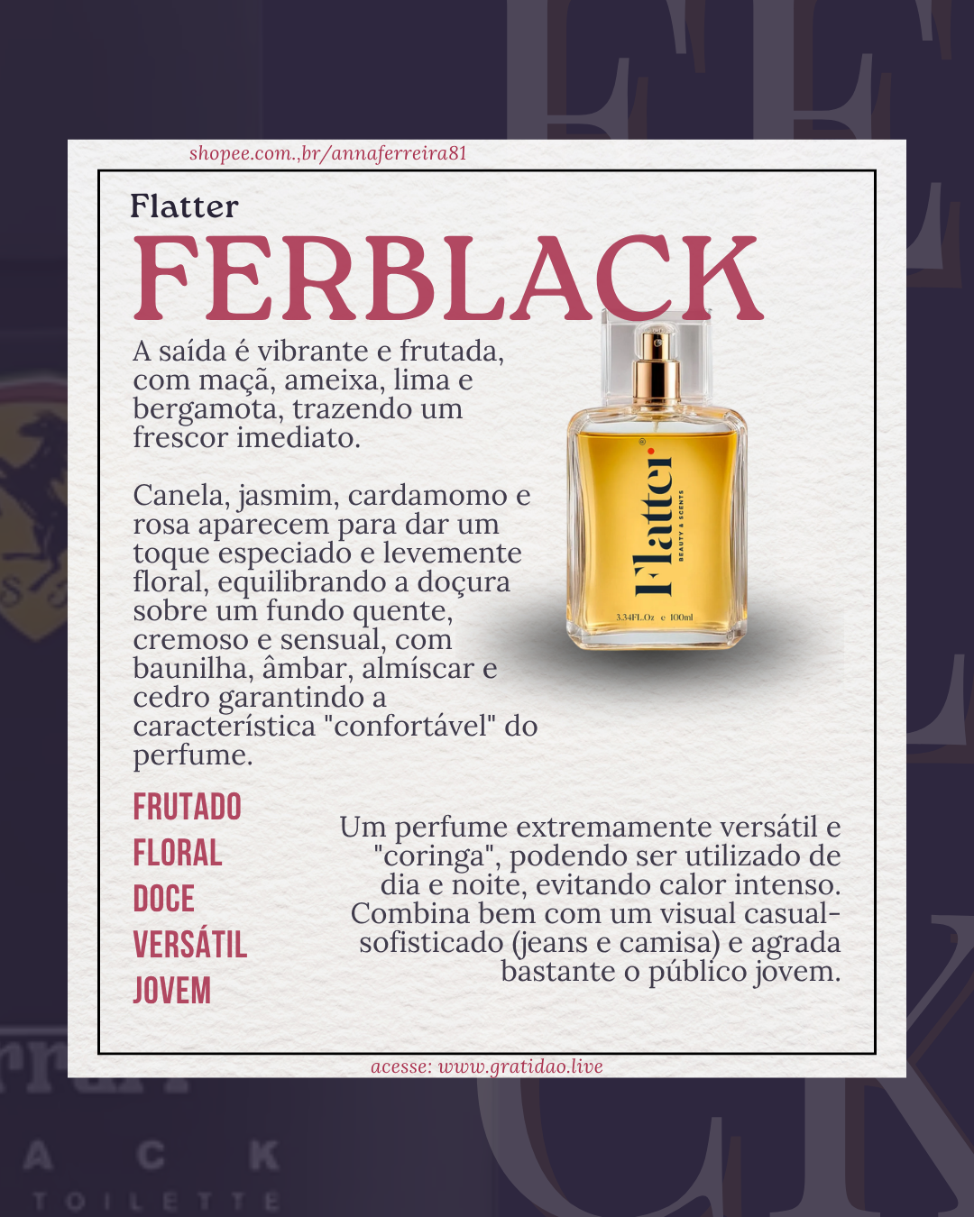 Resenha Perfume Ferblack
