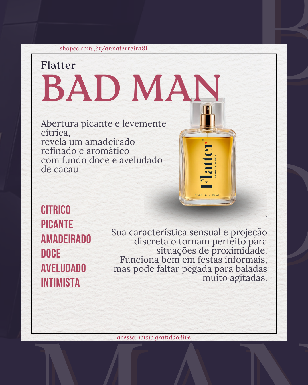 Resenha Perfume Bad Man