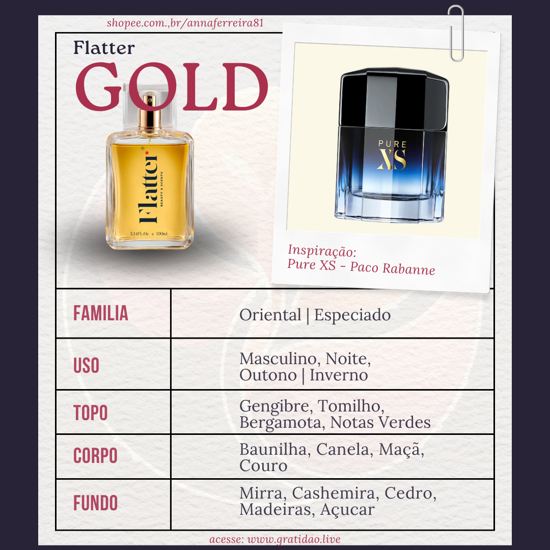 Gold Ficha 1:1 Perfume Gold