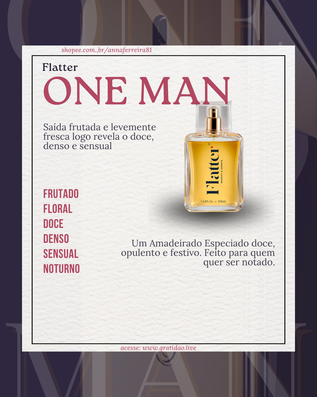Resenha Perfume One Man