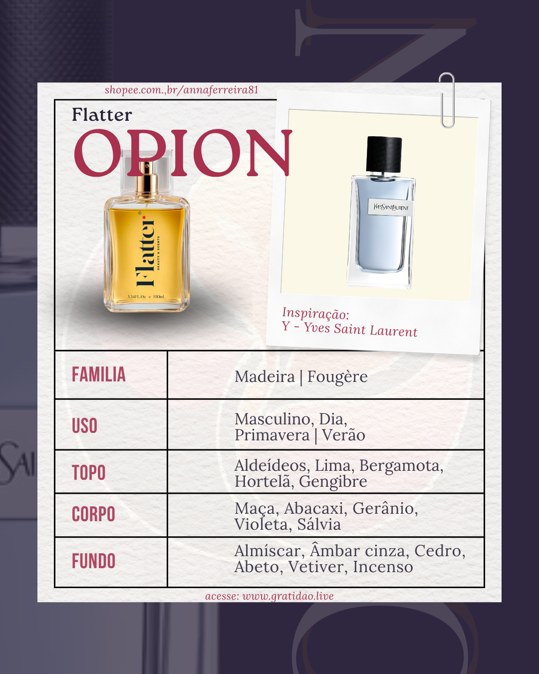 Ficha Perfume Opion