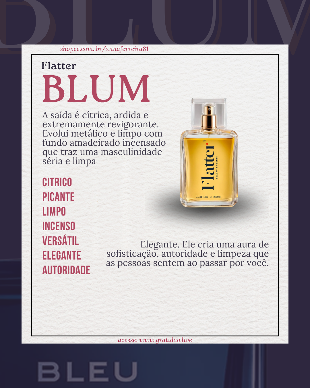 Resenha Perfume Blum