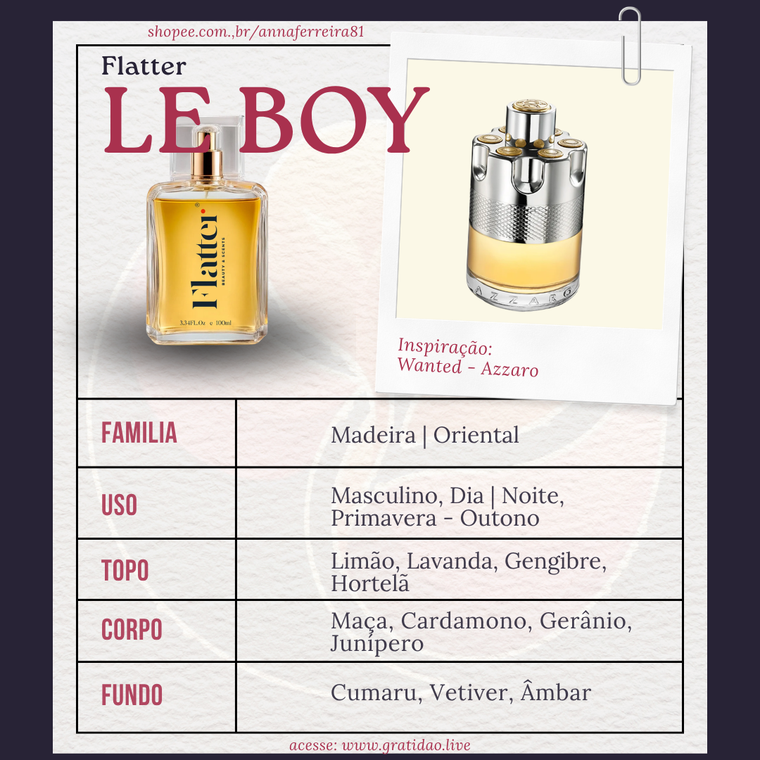 Le Boy Ficha 1:1 Perfume Le Boy