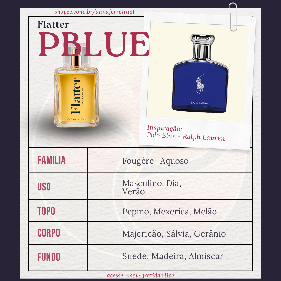 Ficha 1:1 Perfume PBlue