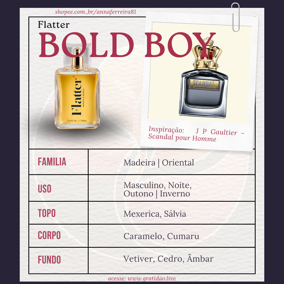 Bold Boy Ficha 1:1 Perfume Bold Boy