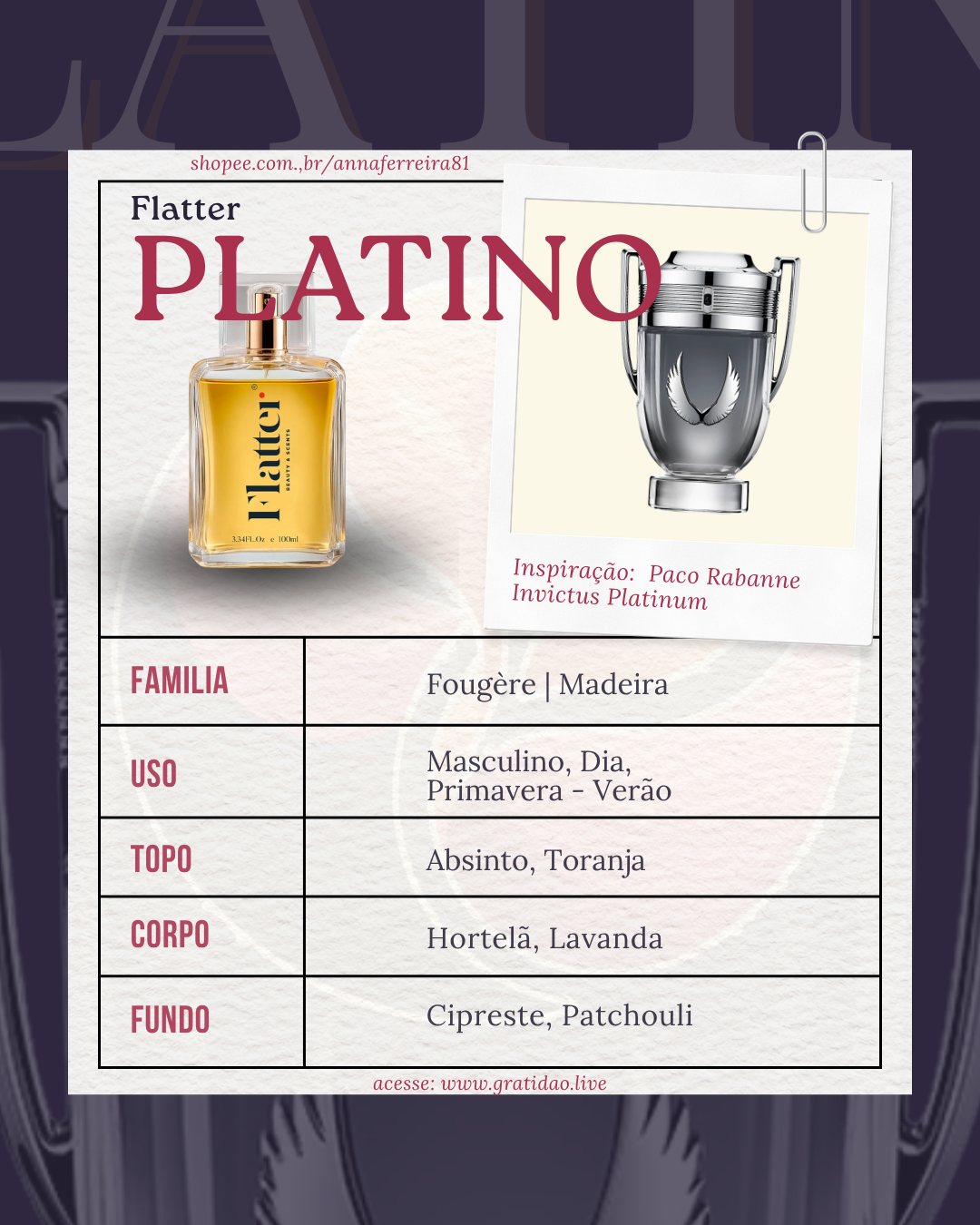 Ficha Perfume Platino