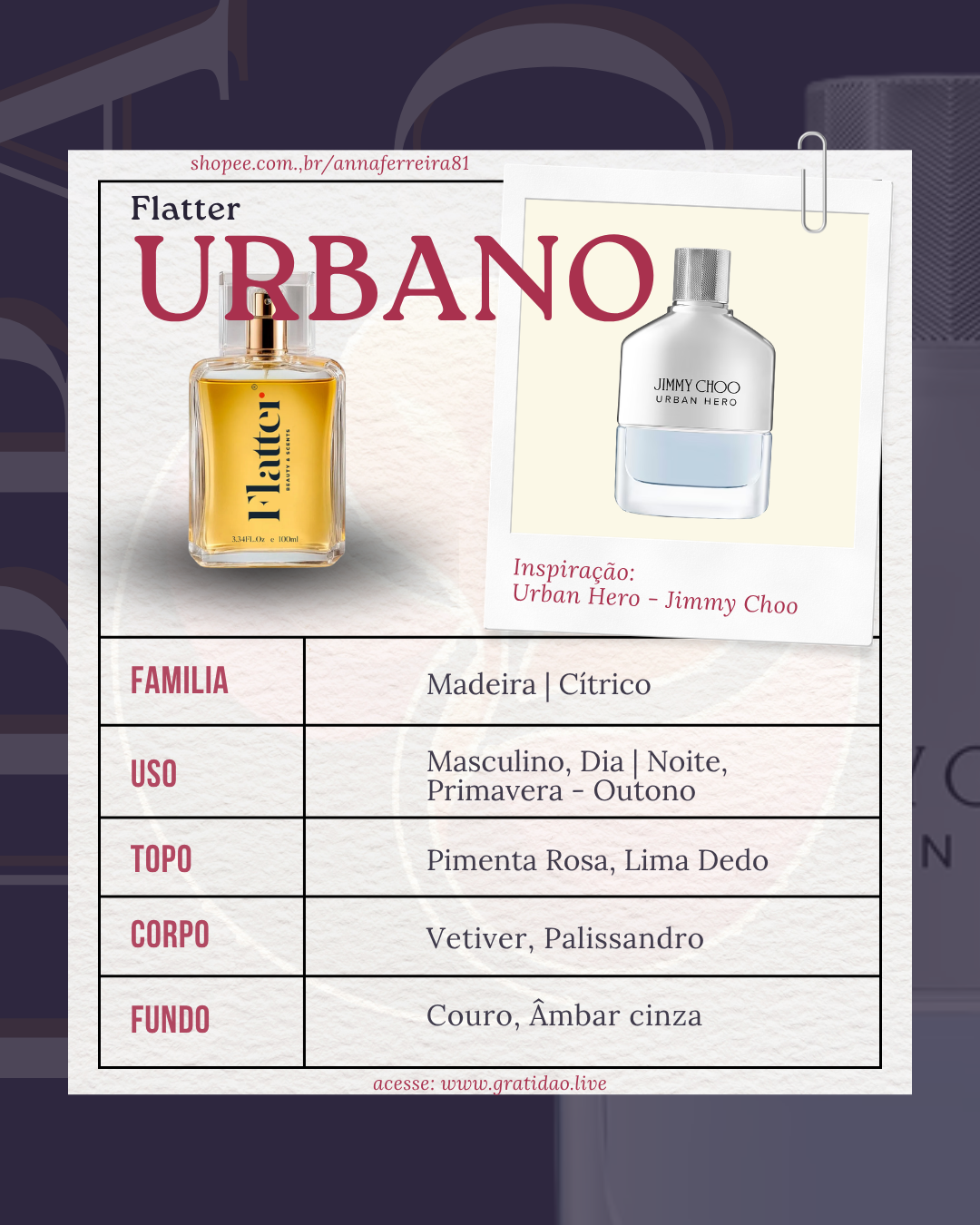 Ficha Perfume Urbano