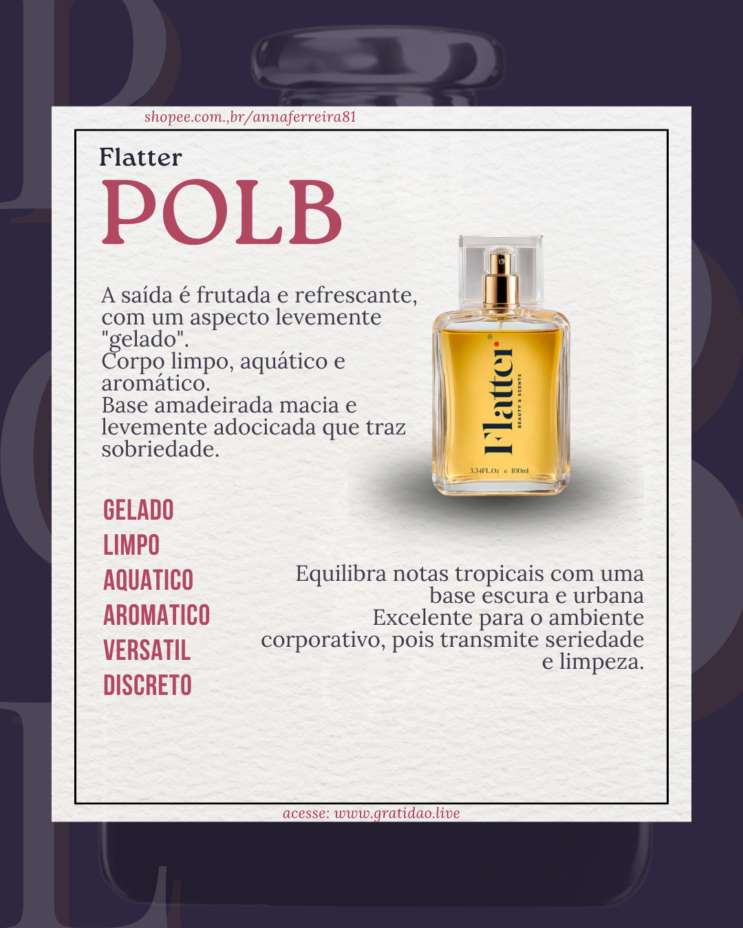 Resenha Perfume Polb