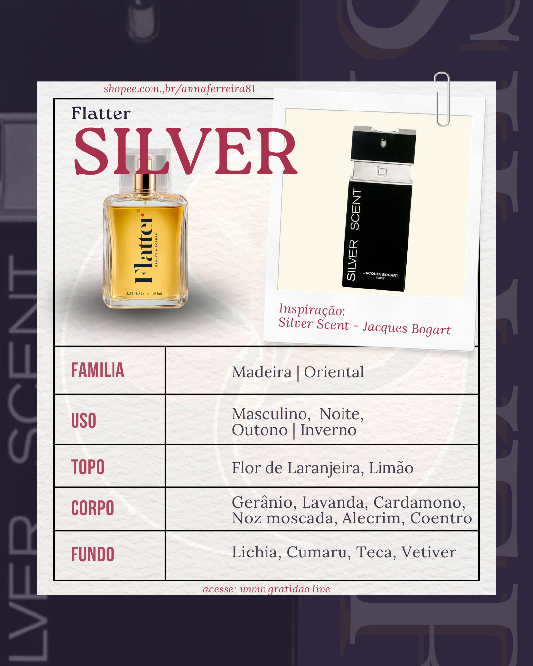 Ficha Perfume Silver