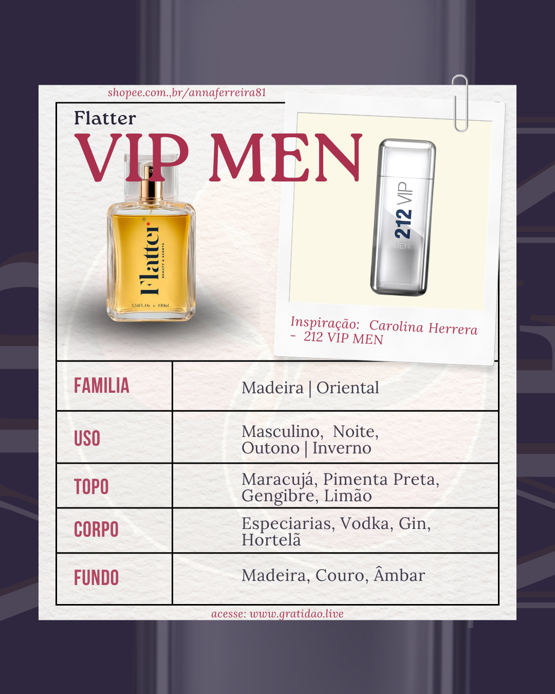 Ficha Perfume Vip Men