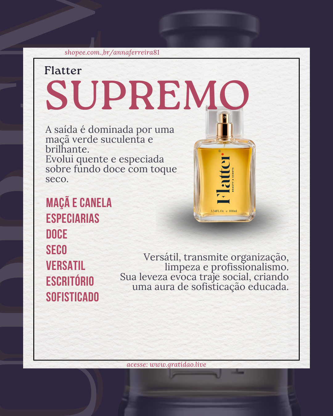 Resenha Perfume Supremo