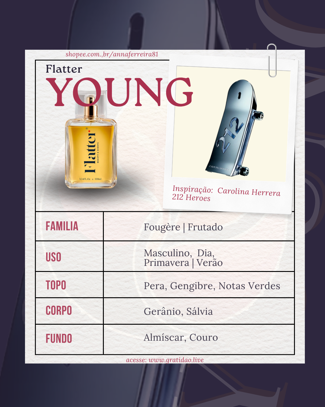 Ficha Perfume Young