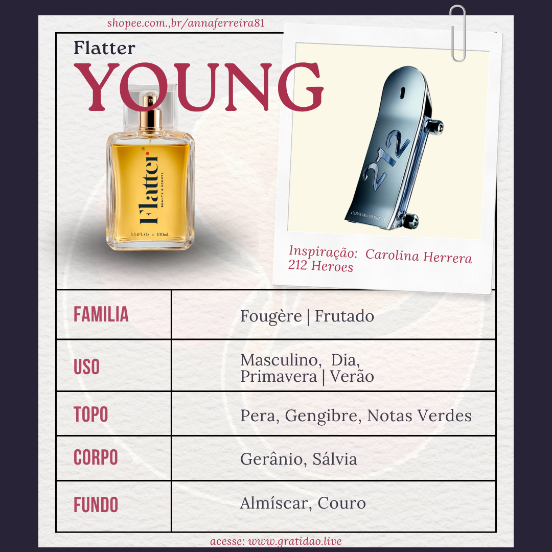 Young Ficha 1:1 Perfume Young