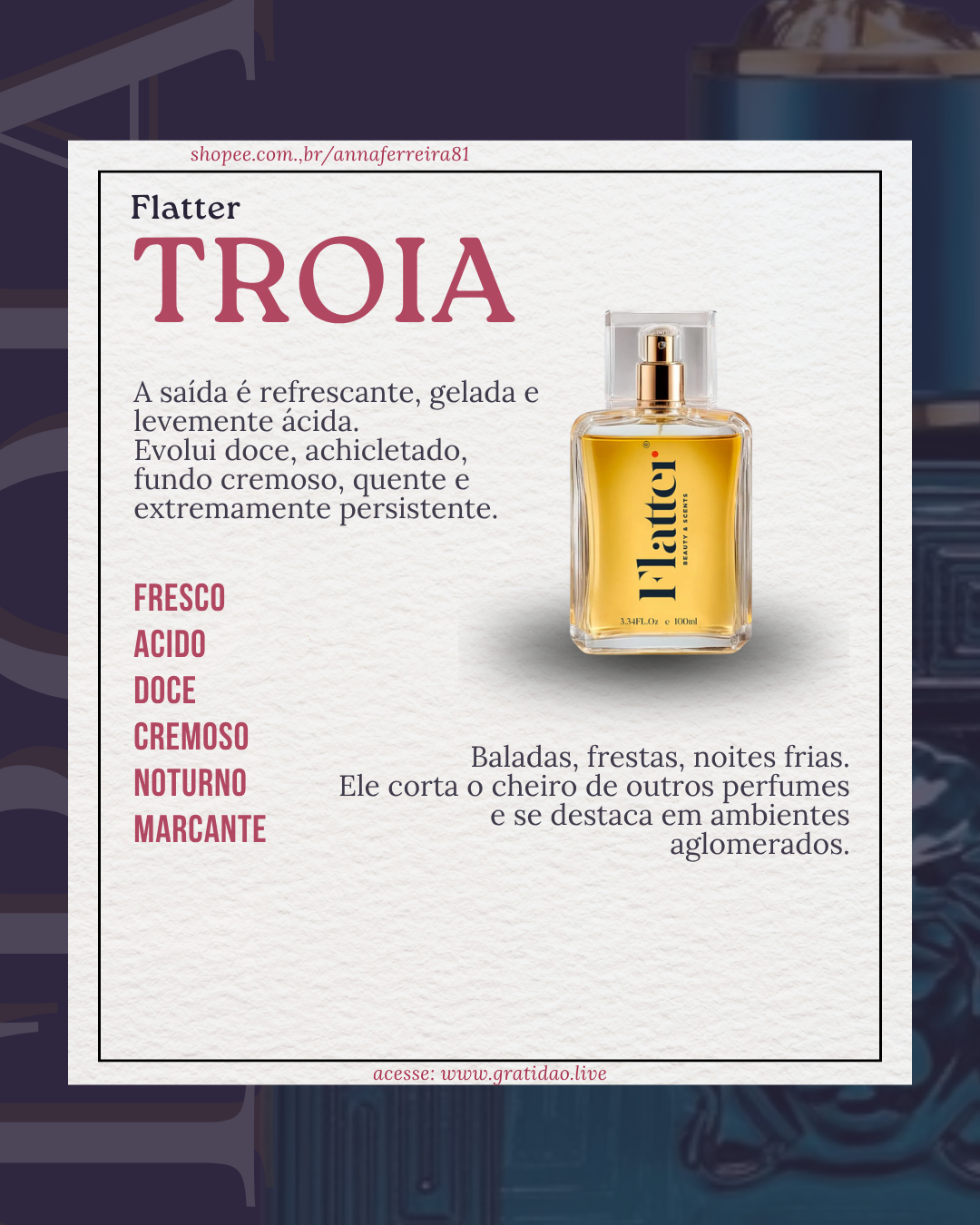 Resenha Perfume Troia