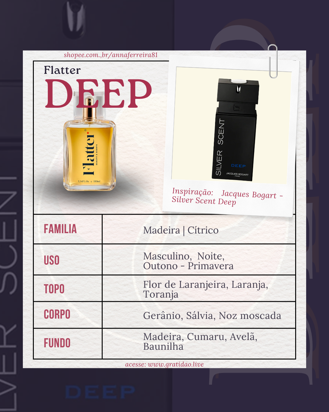 Ficha Perfume Deep
